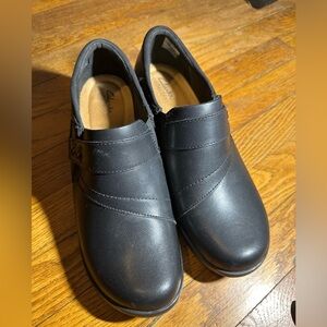Clarks Black Leather Loafers